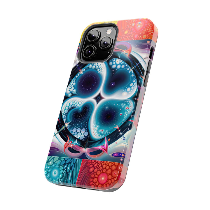 Psychedelic Fractal Blossom - Tough Phone Case - Phone Case - g(0D·IO) - iPhone 13 Mini - -