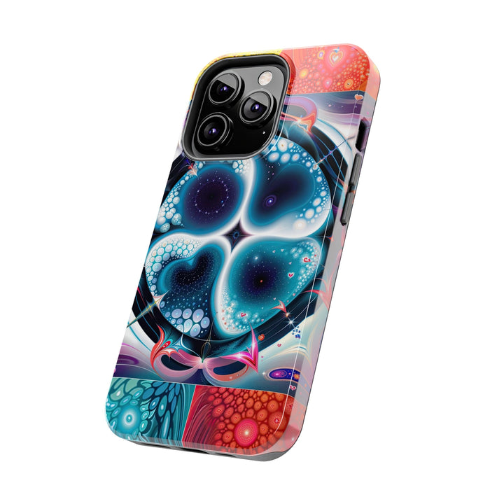 Psychedelic Fractal Blossom - Tough Phone Case - Phone Case - g(0D·IO) - iPhone 13 Mini - -