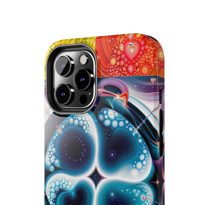 Psychedelic Fractal Blossom - Tough Phone Case - Phone Case - g(0D·IO) - iPhone 13 Mini - -