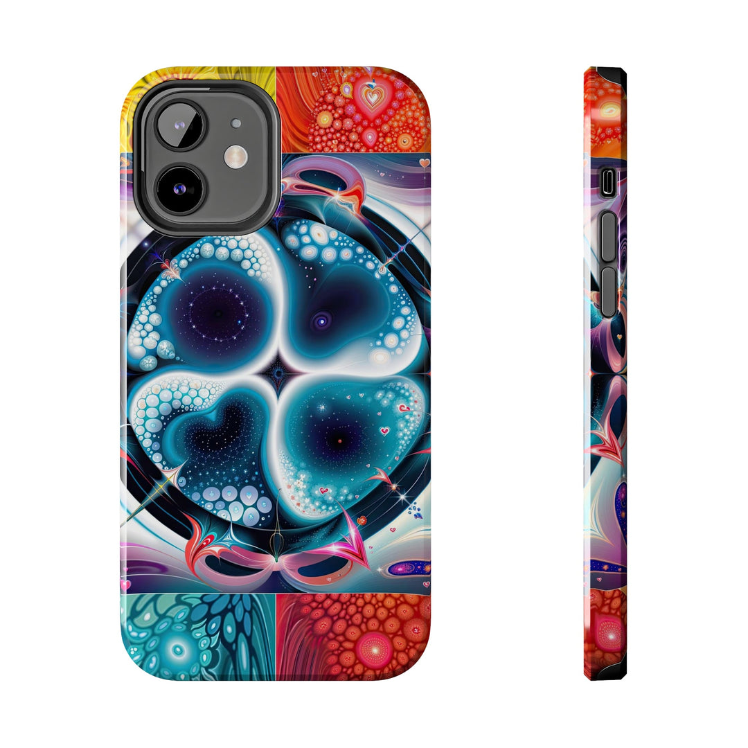 Psychedelic Fractal Blossom - Tough Phone Case - Phone Case - g(0D·IO) - iPhone 12 - -