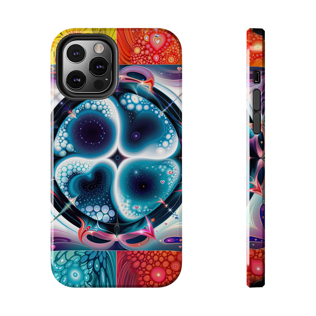 Psychedelic Fractal Blossom - Tough Phone Case - Phone Case - g(0D·IO) - iPhone 12 Pro - -