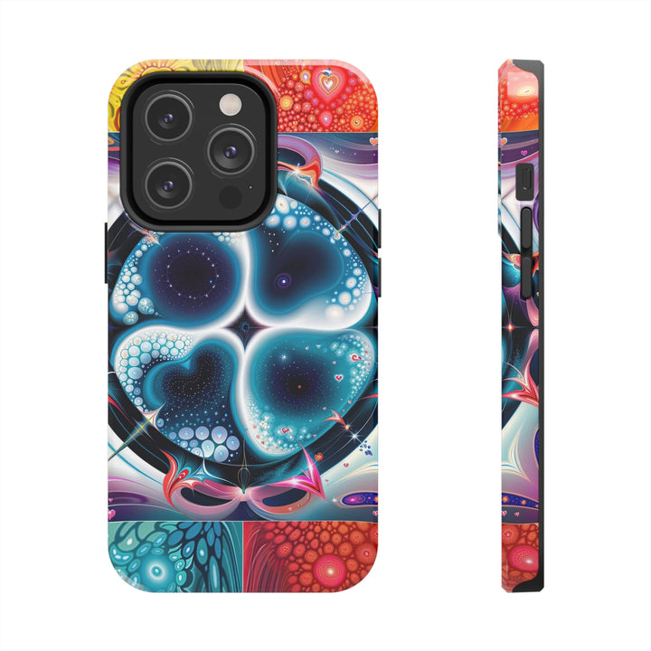 Psychedelic Fractal Blossom - Tough Phone Case - Phone Case - g(0D·IO) - iPhone 14 Pro - -