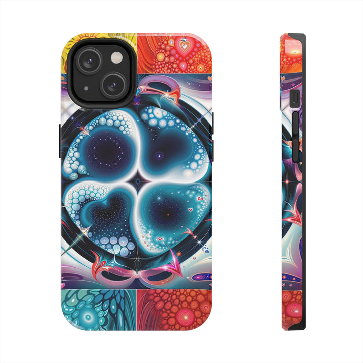 Psychedelic Fractal Blossom - Tough Phone Case - Phone Case - g(0D·IO) - iPhone 14 - -