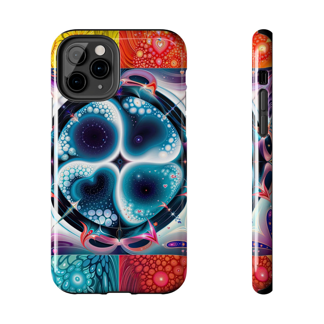 Psychedelic Fractal Blossom - Tough Phone Case - Phone Case - g(0D·IO) - iPhone 11 Pro - -