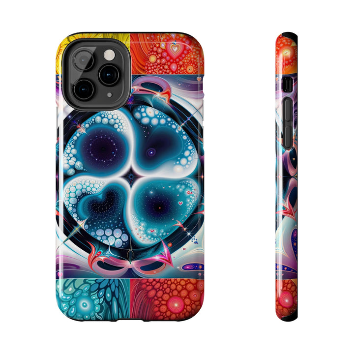 Psychedelic Fractal Blossom - Tough Phone Case - Phone Case - g(0D·IO) - iPhone 11 Pro - -