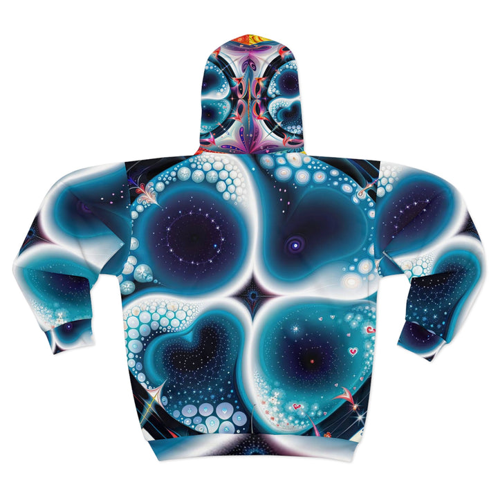 Psychedelic Fractal Blossom - Unisex Zip Hoodie - All Over Prints - g(0D·IO) - XS - -