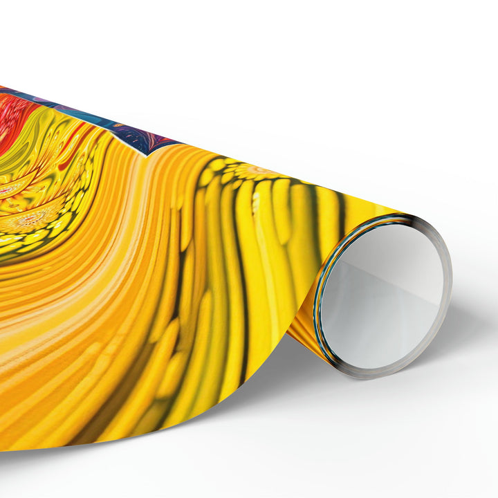 Psychedelic Fractal Blossom - Wrapping Paper - Home Decor - g(0D·IO) - 30" x 180" - Matte -