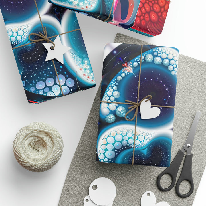Psychedelic Fractal Blossom - Wrapping Paper - Home Decor - g(0D·IO) - 30" x 180" - Matte -
