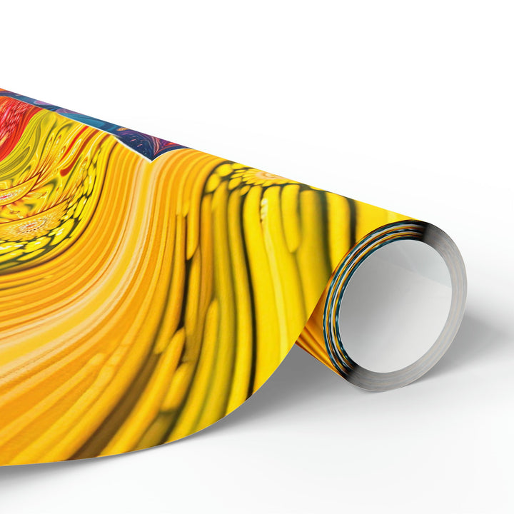 Psychedelic Fractal Blossom - Wrapping Paper - Home Decor - g(0D·IO) - 30" x 180" - Matte -