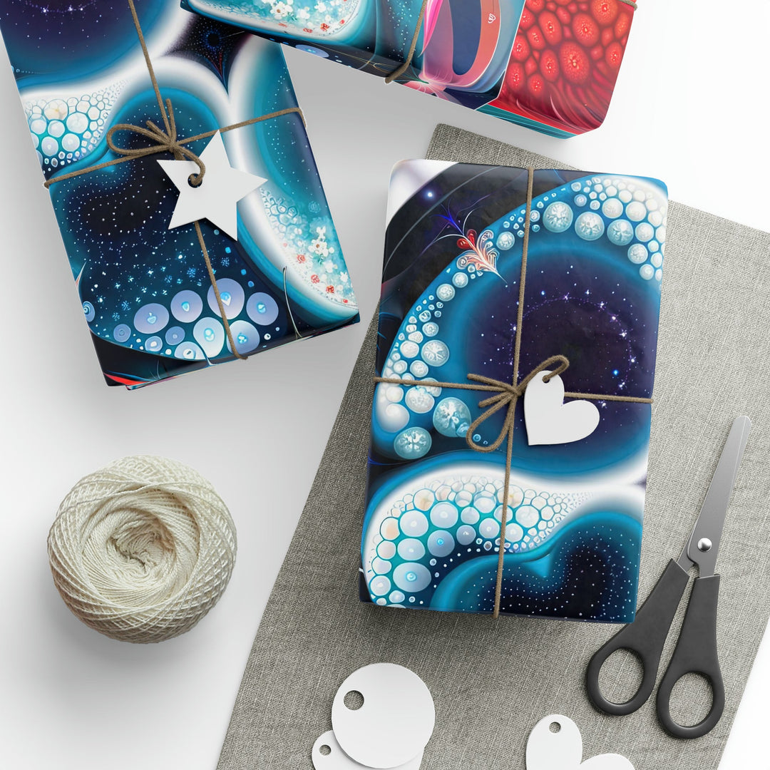 Psychedelic Fractal Blossom - Wrapping Paper - Home Decor - g(0D·IO) - 30" x 180" - Matte -