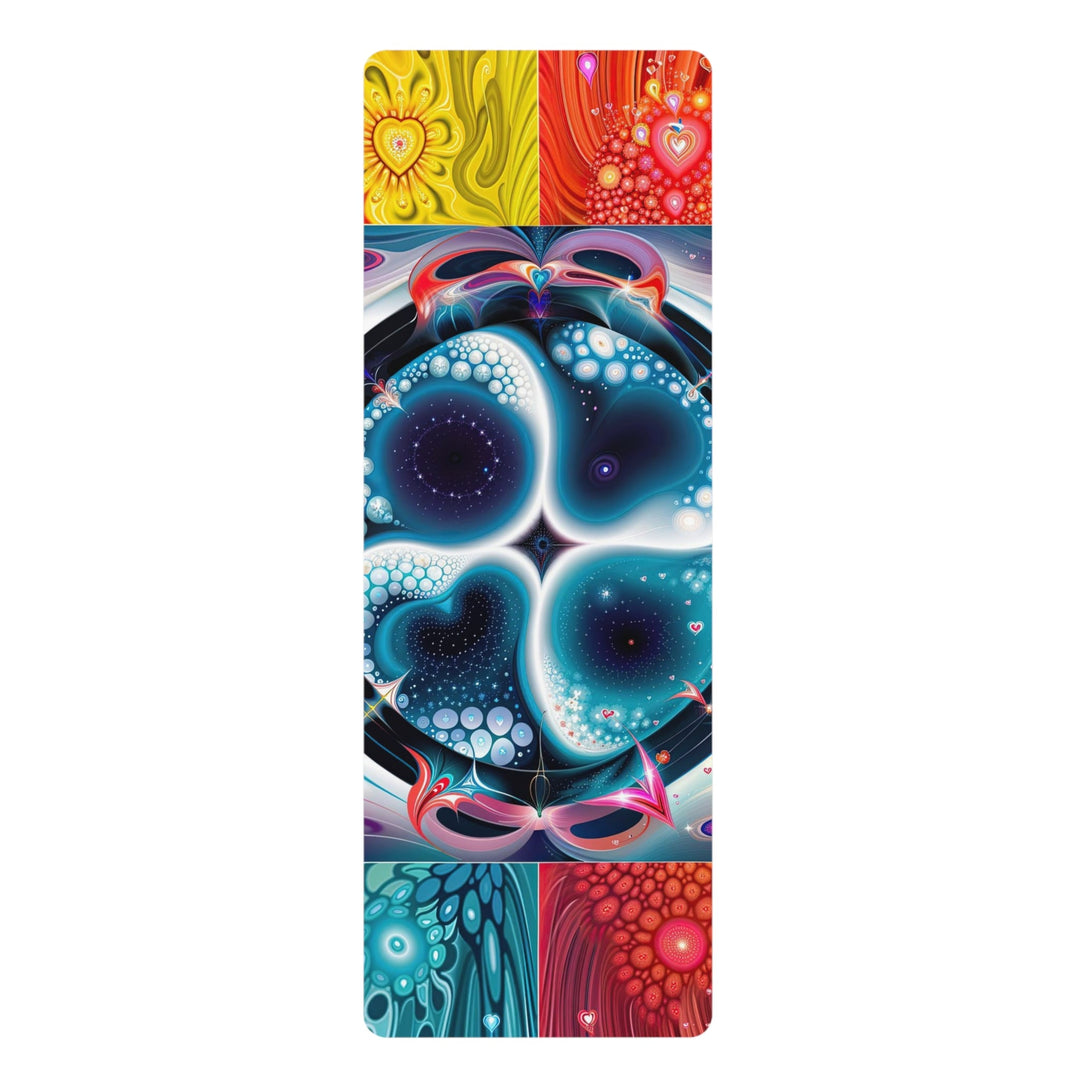 Psychedelic Fractal Blossom - Yoga Mat - Home Decor - g(0D·IO) - 24” x 68” - -