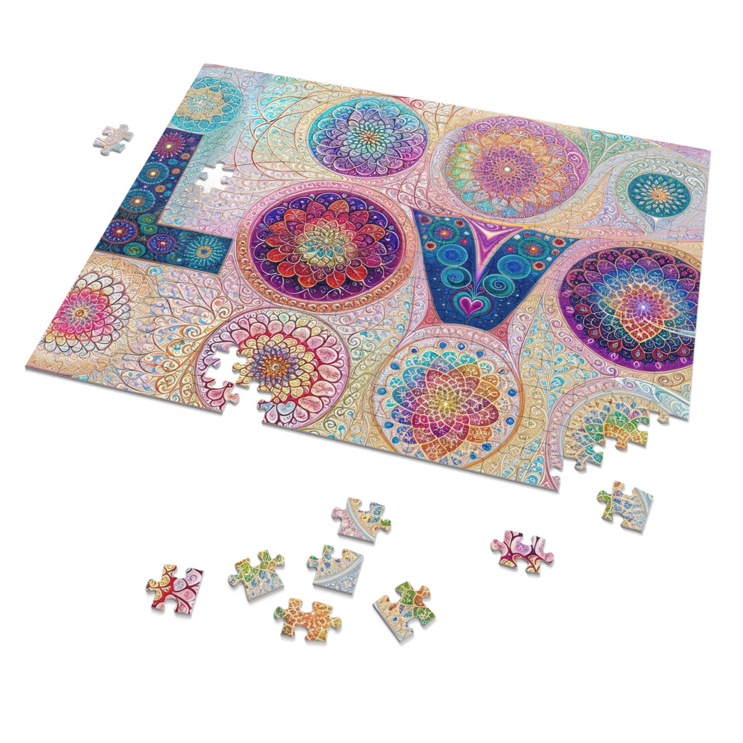 Psychedelic Mandala Love - Jigsaw Puzzle (100, 252, 500, 1000 pieces) - Puzzle - g(0D·IO) - 29.25" × 19.75" (1000 pcs) - -