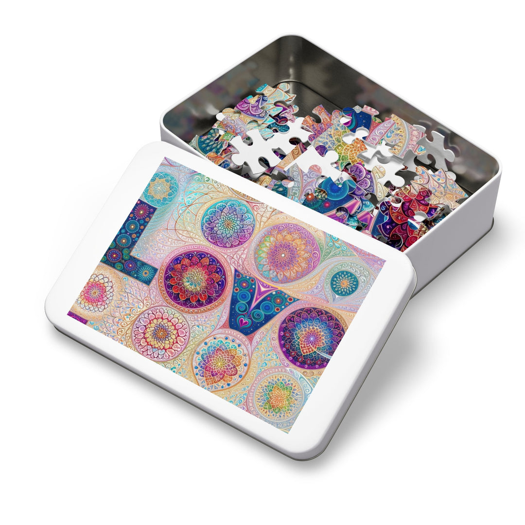 Psychedelic Mandala Love - Jigsaw Puzzle (100, 252, 500, 1000 pieces) - Puzzle - g(0D·IO) - 29.25" × 19.75" (1000 pcs) - -