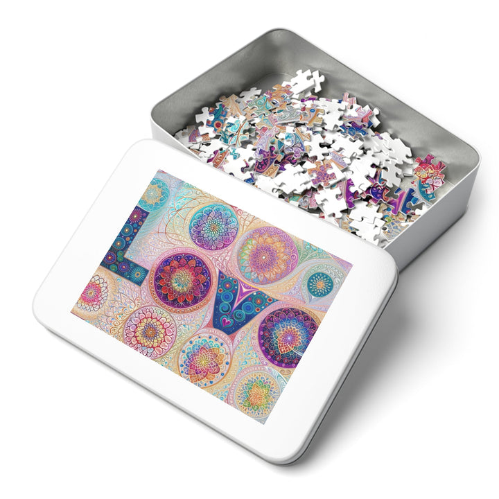 Psychedelic Mandala Love - Jigsaw Puzzle (100, 252, 500, 1000 pieces) - Puzzle - g(0D·IO) - 29.25" × 19.75" (1000 pcs) - -