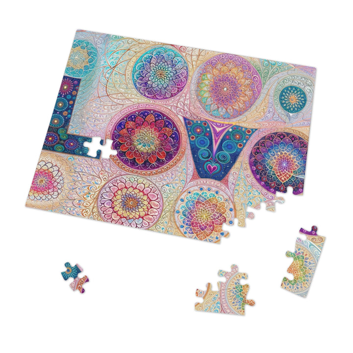 Psychedelic Mandala Love - Jigsaw Puzzle (100, 252, 500, 1000 pieces) - Puzzle - g(0D·IO) - 29.25" × 19.75" (1000 pcs) - -