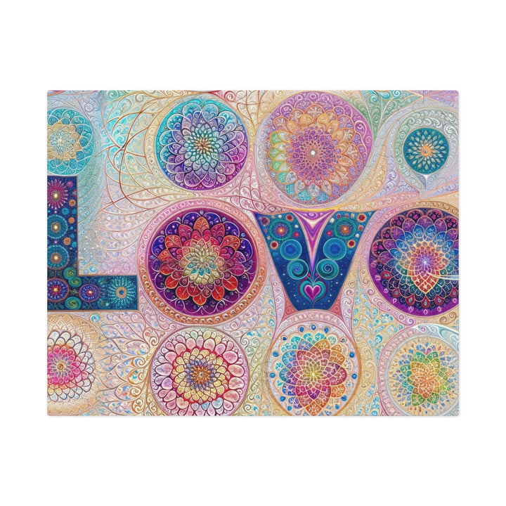 Psychedelic Mandala Love - Jigsaw Puzzle (100, 252, 500, 1000 pieces) - Puzzle - g(0D·IO) - 9.6" × 8" (110 pcs) - -