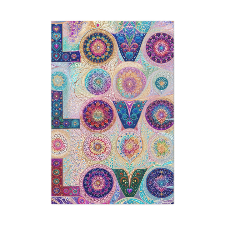 Psychedelic Mandala Love - Matte Canvas Print 1.25" - Canvas - g(0D·IO) - 32″ x 48″ (Vertical) - 1.25" -