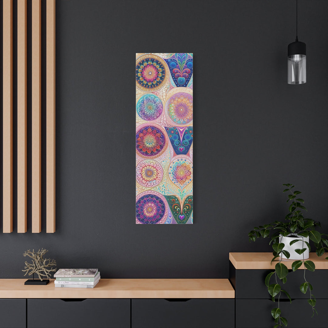 Psychedelic Mandala Love - Matte Canvas Print 1.25" - Canvas - g(0D·IO) - 36" x 36" - 1.25" -