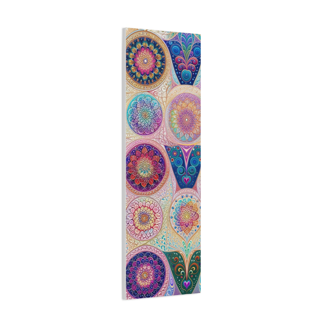 Psychedelic Mandala Love - Matte Canvas Print 1.25" - Canvas - g(0D·IO) - 36" x 36" - 1.25" -