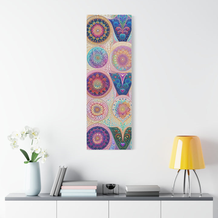 Psychedelic Mandala Love - Matte Canvas Print 1.25" - Canvas - g(0D·IO) - 36" x 36" - 1.25" -