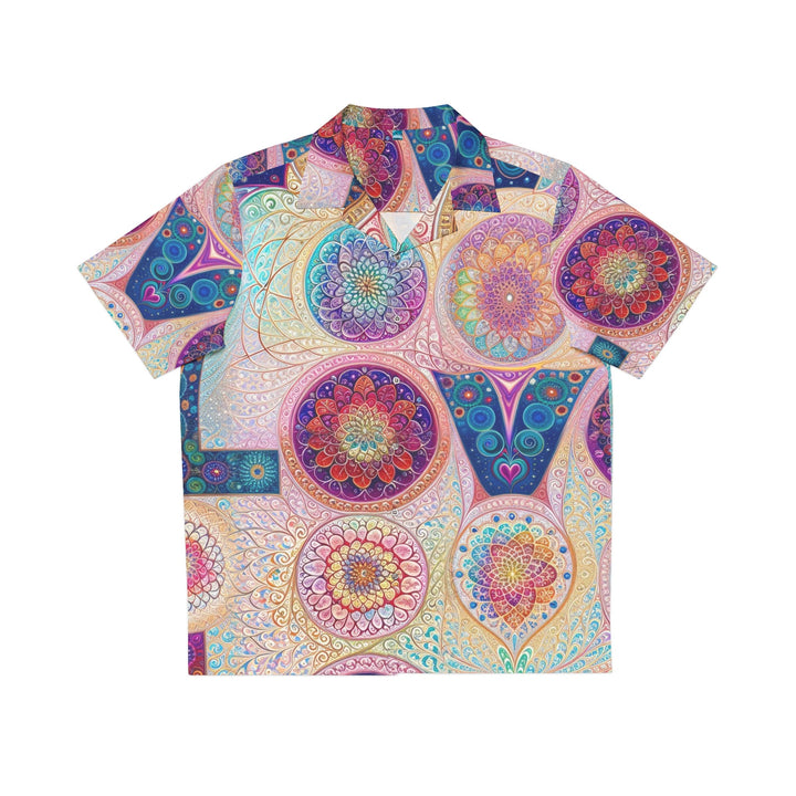 Psychedelic Mandala Love - Men's Hawaiian Shirt - All Over Prints - g(0D·IO) - S - White -