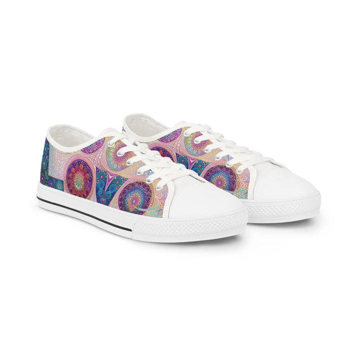 Psychedelic Mandala Love - Men's Lowtop Sneakers - Shoes - g(0D·IO) - US 5 - White sole -