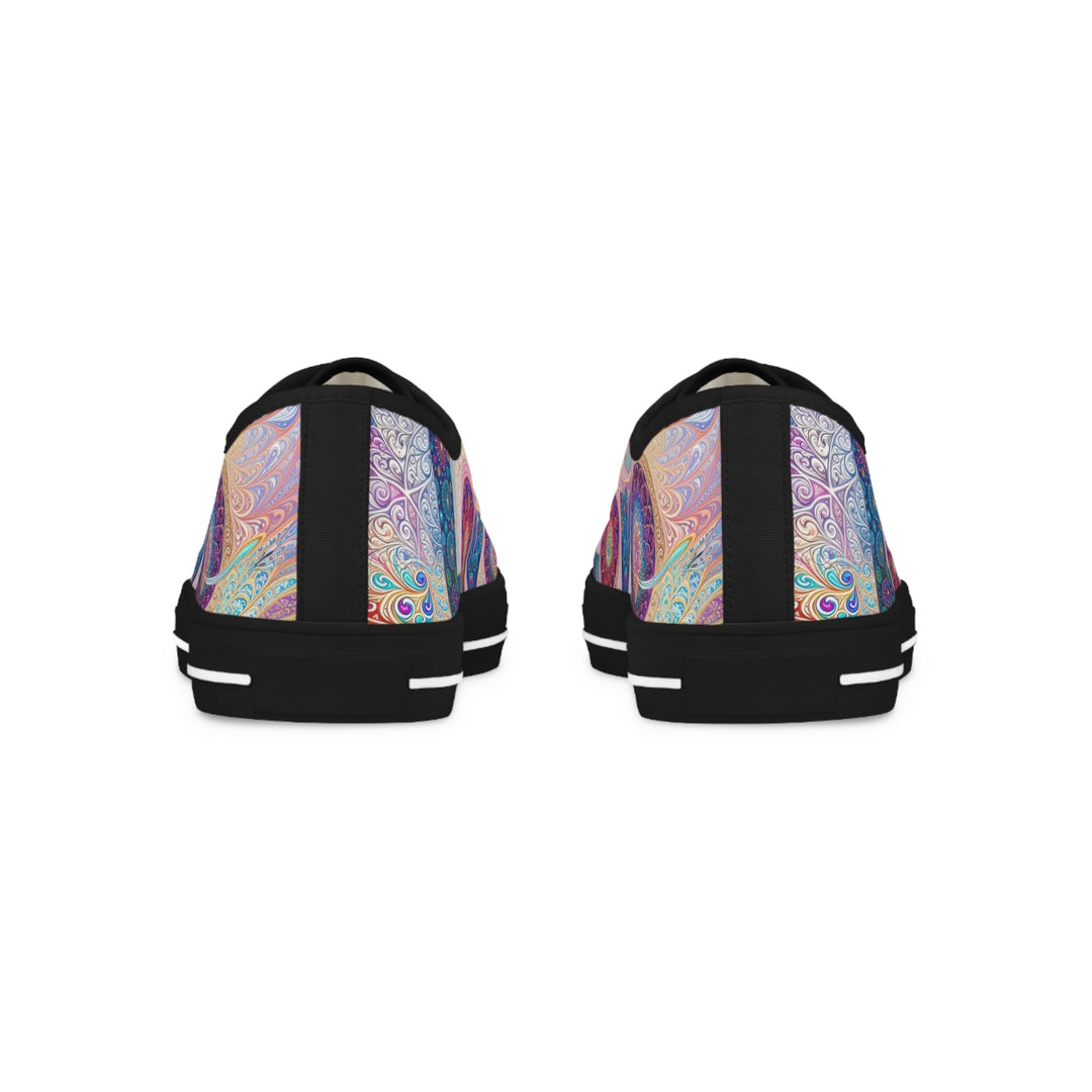 Psychedelic Mandala Love - Men's Lowtop Sneakers - Shoes - g(0D·IO) - US 5 - Black sole -