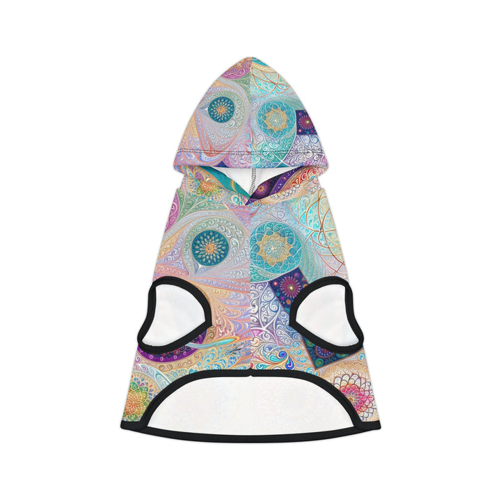 Psychedelic Mandala Love - Pet Hoodie - Pets - g(0D·IO) - XXS - Black Rib -