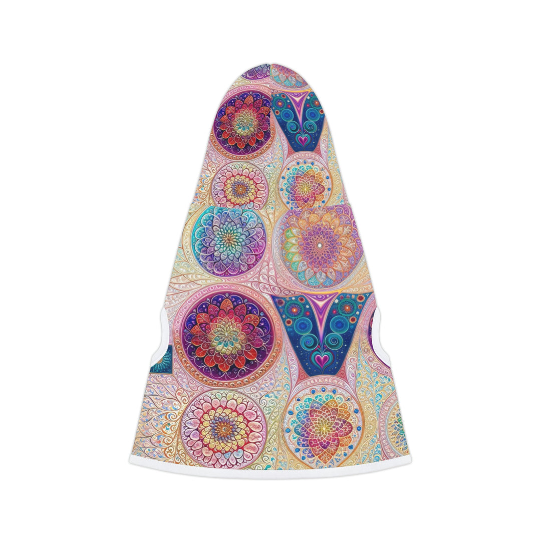 Psychedelic Mandala Love - Pet Hoodie - Pets - g(0D·IO) - XXS - Black Rib -