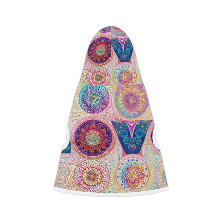 Psychedelic Mandala Love - Pet Hoodie - Pets - g(0D·IO) - XXS - Black Rib -