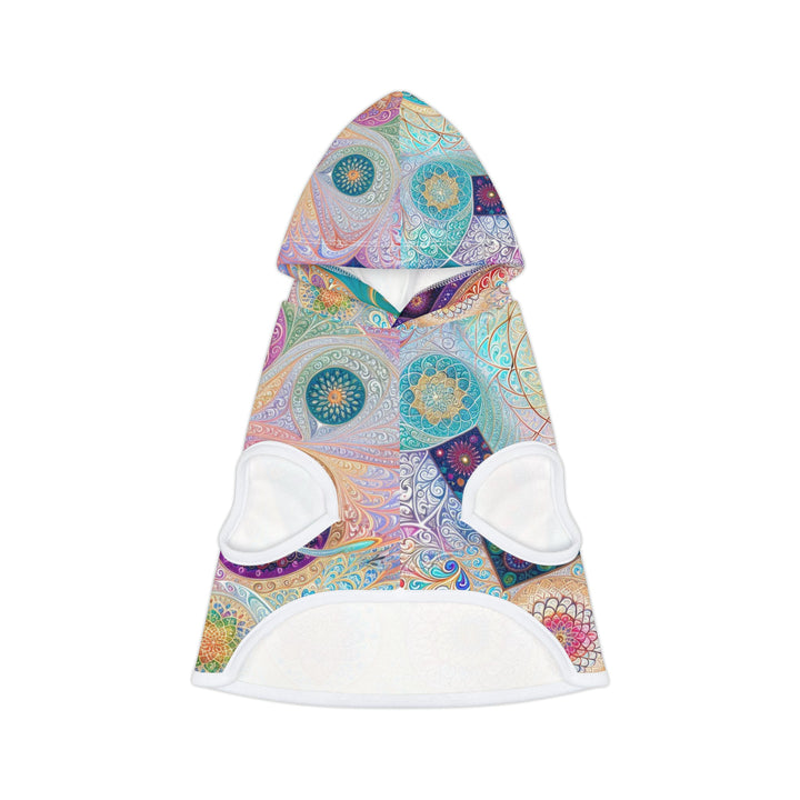 Psychedelic Mandala Love - Pet Hoodie - Pets - g(0D·IO) - XXS - White Rib -