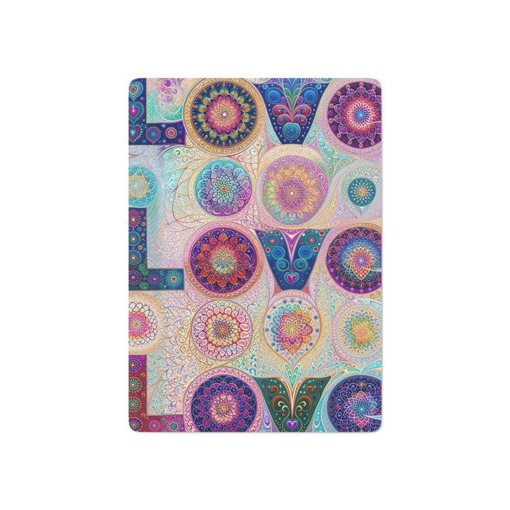 Psychedelic Mandala Love - Poker Cards - Paper products - g(0D·IO) - 2.47" x 3.47" - White - Semi Glossy