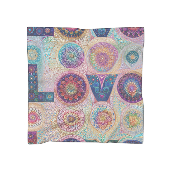 Psychedelic Mandala Love - Poly Scarf - Accessories - g(0D·IO) - Poly chiffon - 25" × 25" -