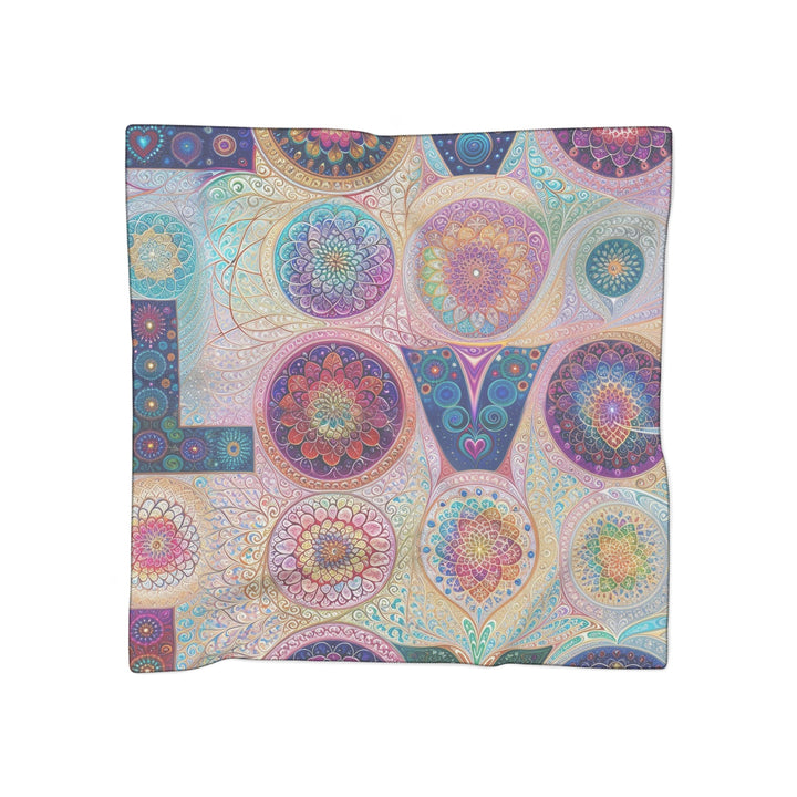 Psychedelic Mandala Love - Poly Scarf - Accessories - g(0D·IO) - Poly chiffon - 50" × 50" -