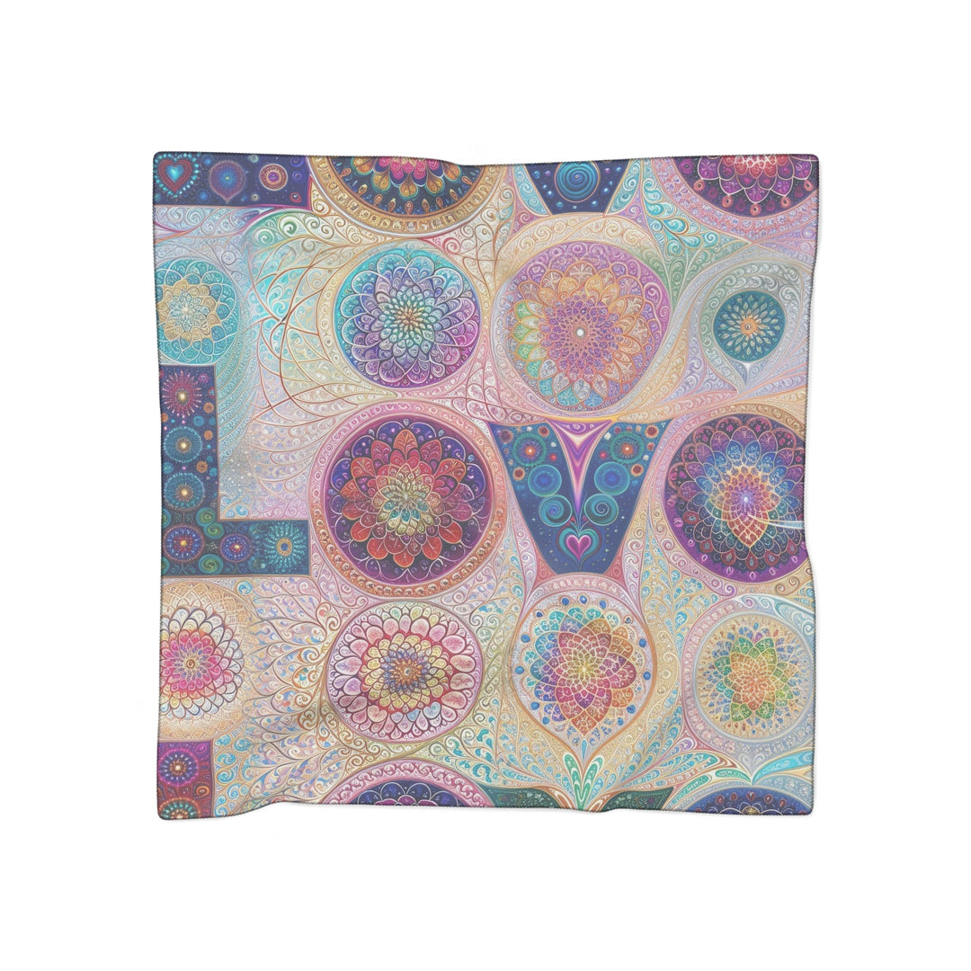 Psychedelic Mandala Love - Poly Scarf - Accessories - g(0D·IO) - Poly voile - 50" × 50" -