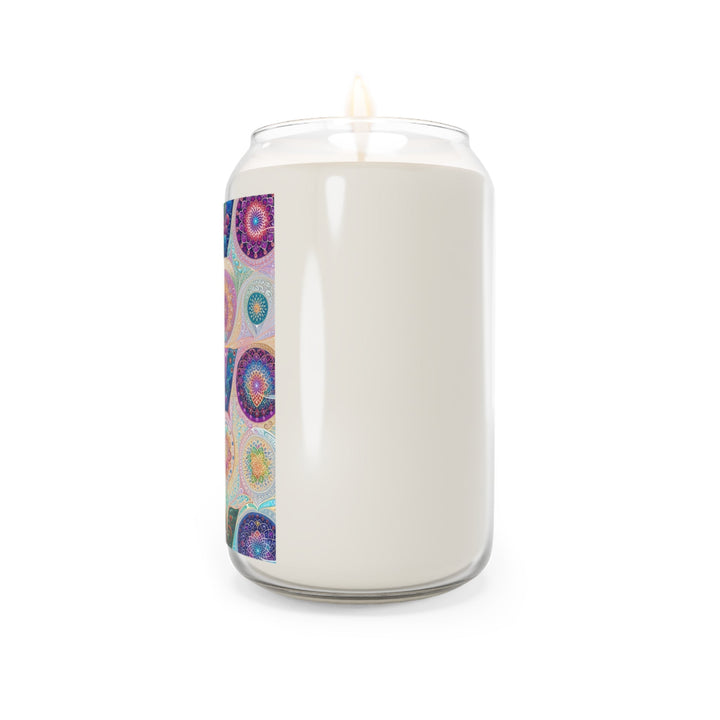 Psychedelic Mandala Love - Scented Candle - Home Decor - g(0D·IO) - Vanilla Bean - 13.75oz -
