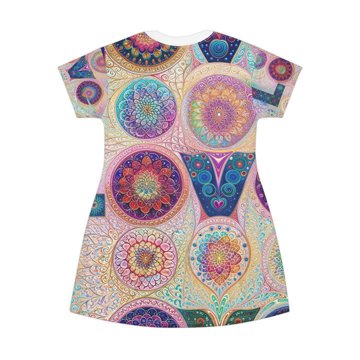 Psychedelic Mandala Love - T-Shirt Dress - All Over Prints - g(0D·IO) - XS - -