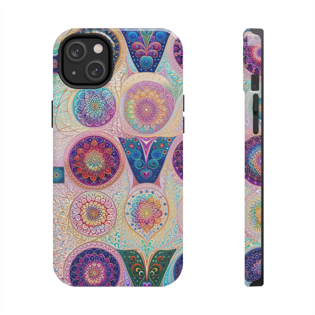 Psychedelic Mandala Love - Tough Phone Case - Phone Case - g(0D·IO) - iPhone 14 Plus - -