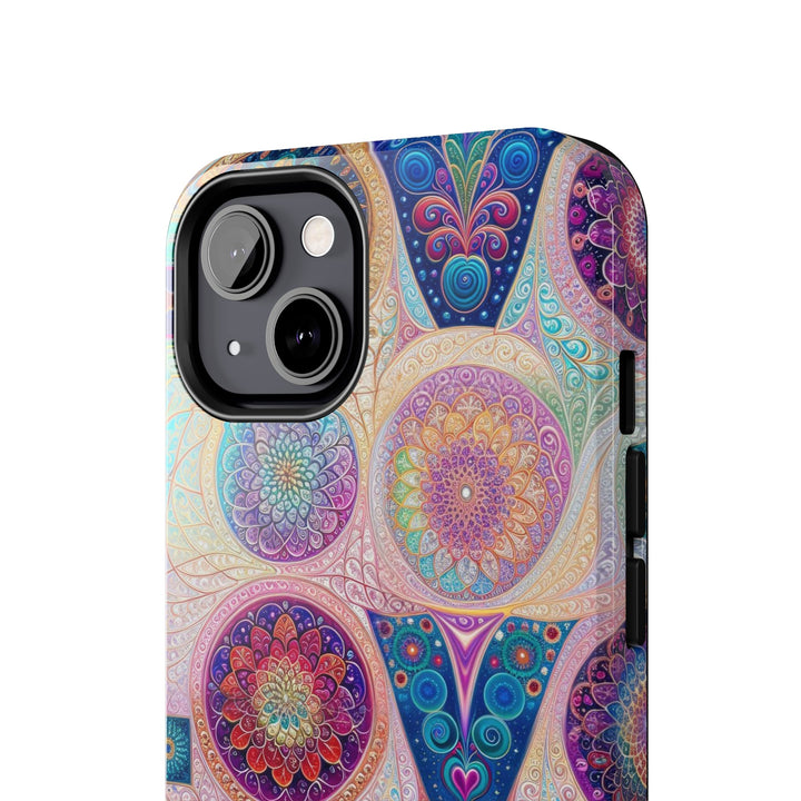 Psychedelic Mandala Love - Tough Phone Case - Phone Case - g(0D·IO) - iPhone 13 Mini - -