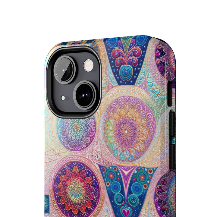 Psychedelic Mandala Love - Tough Phone Case - Phone Case - g(0D·IO) - iPhone 13 Mini - -