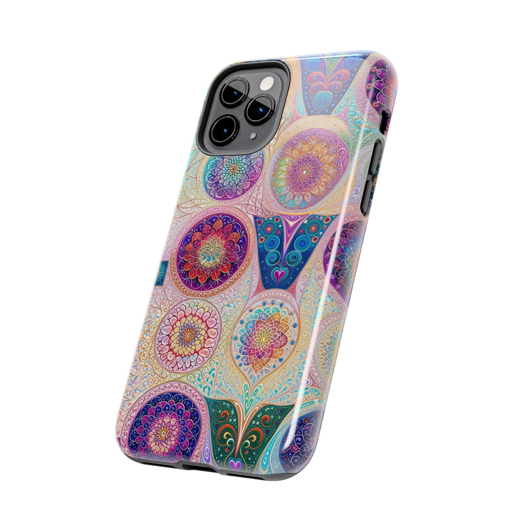 Psychedelic Mandala Love - Tough Phone Case - Phone Case - g(0D·IO) - iPhone 13 Mini - -