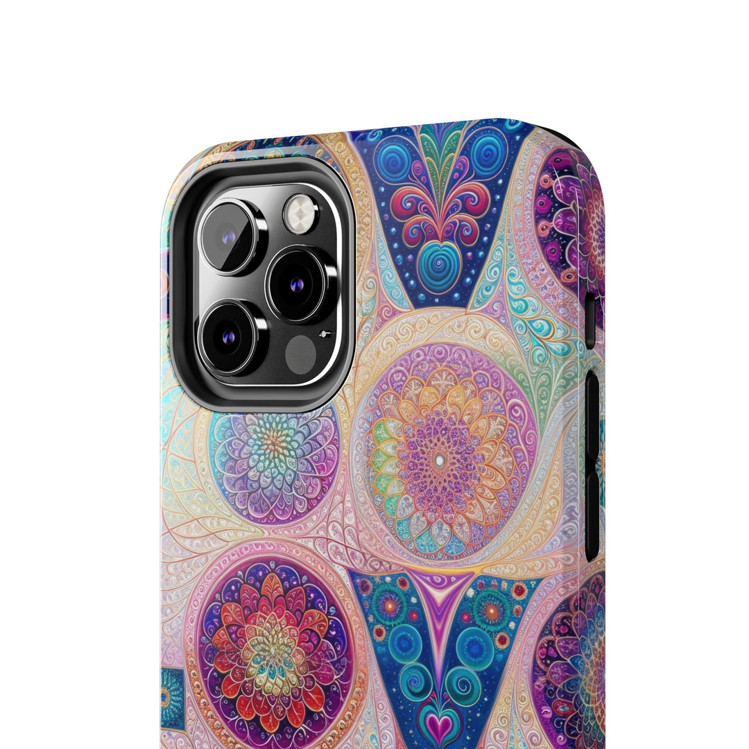 Psychedelic Mandala Love - Tough Phone Case - Phone Case - g(0D·IO) - iPhone 13 Mini - -