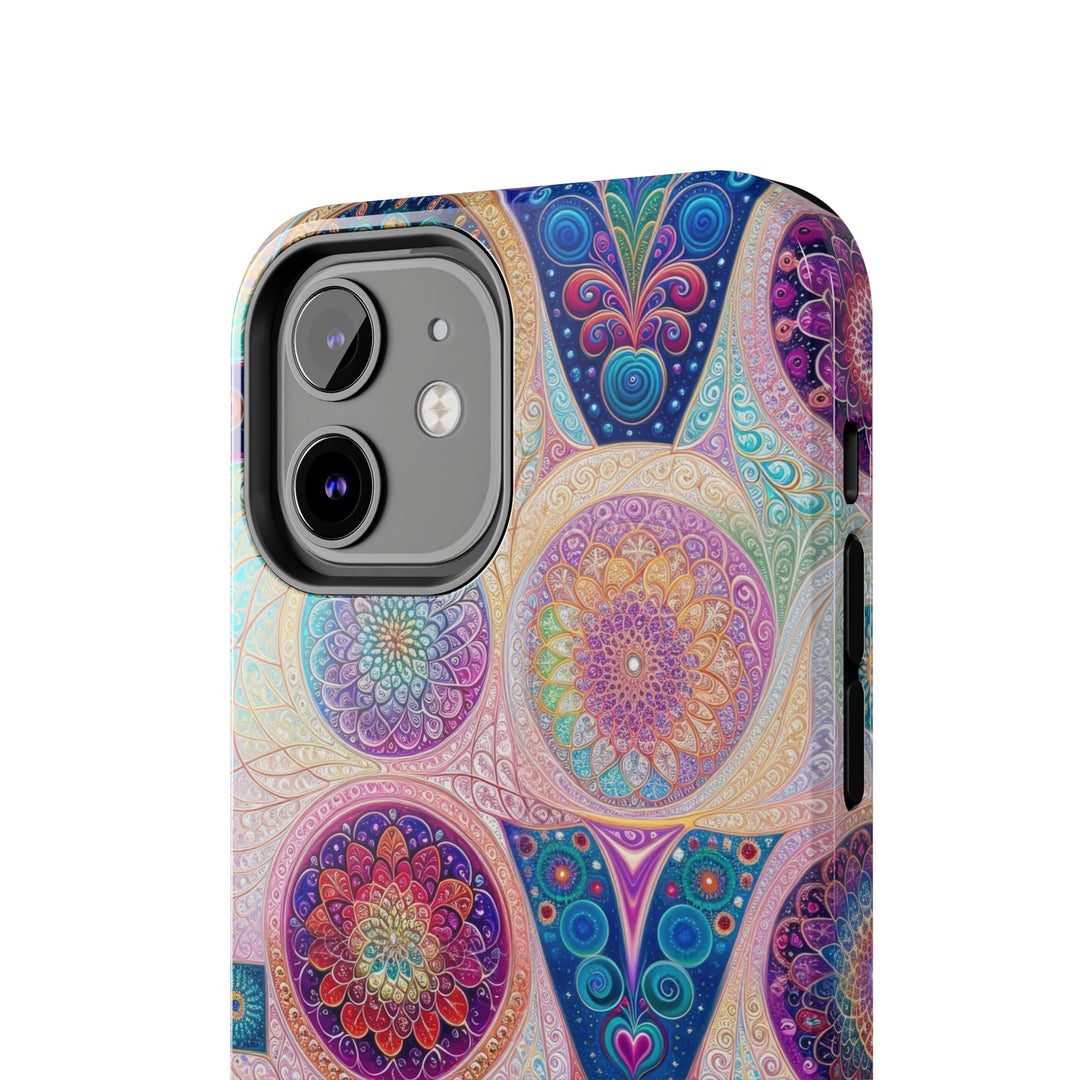 Psychedelic Mandala Love - Tough Phone Case - Phone Case - g(0D·IO) - iPhone 13 Mini - -