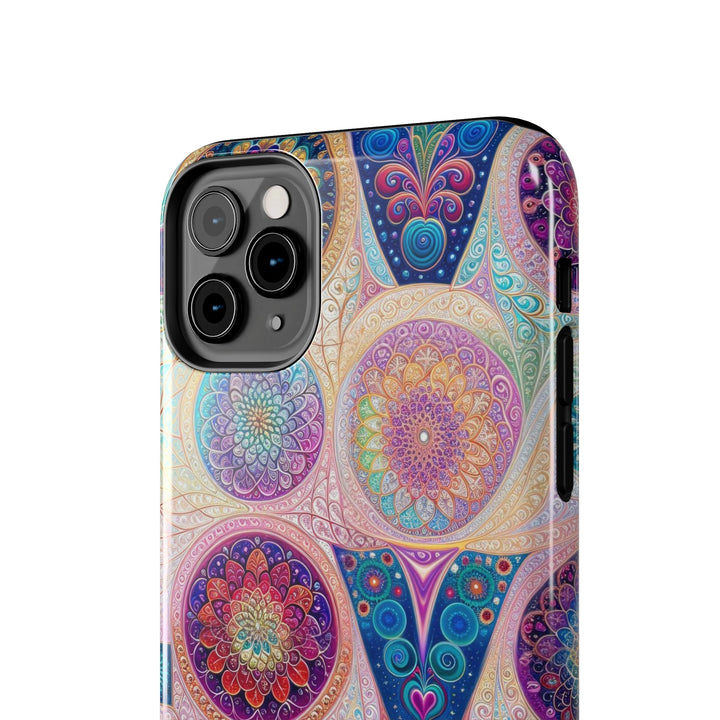 Psychedelic Mandala Love - Tough Phone Case - Phone Case - g(0D·IO) - iPhone 13 Mini - -