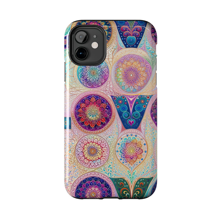 Psychedelic Mandala Love - Tough Phone Case - Phone Case - g(0D·IO) - iPhone 13 Mini - -