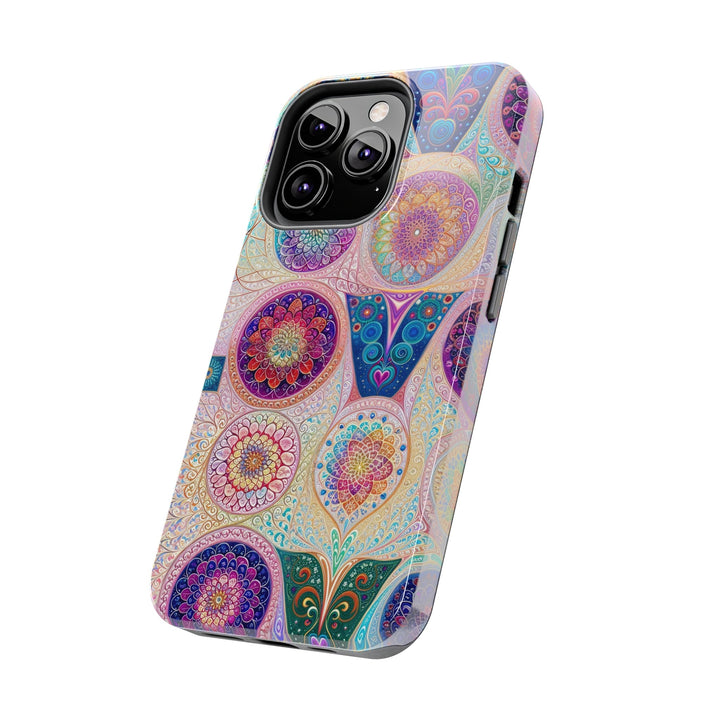 Psychedelic Mandala Love - Tough Phone Case - Phone Case - g(0D·IO) - iPhone 13 Mini - -