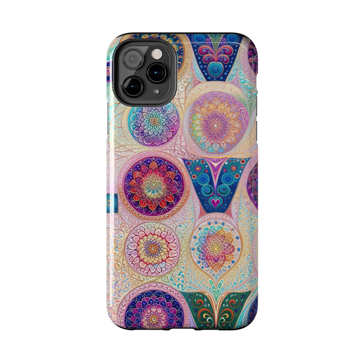 Psychedelic Mandala Love - Tough Phone Case - Phone Case - g(0D·IO) - iPhone 13 Mini - -