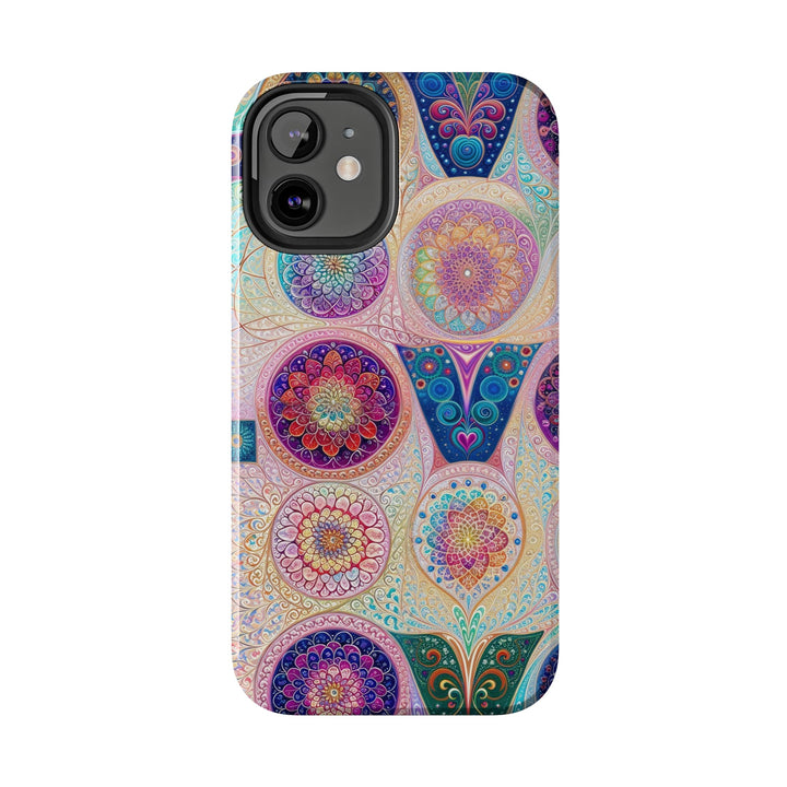 Psychedelic Mandala Love - Tough Phone Case - Phone Case - g(0D·IO) - iPhone 13 Mini - -