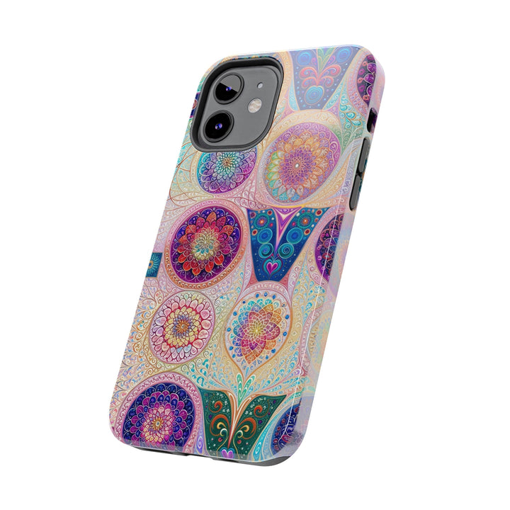 Psychedelic Mandala Love - Tough Phone Case - Phone Case - g(0D·IO) - iPhone 13 Mini - -