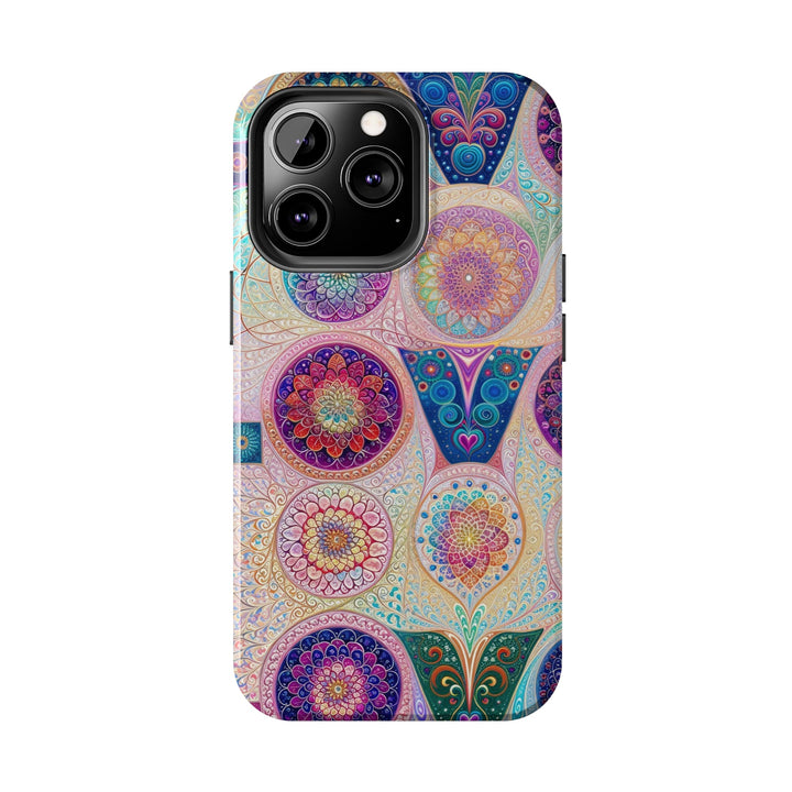 Psychedelic Mandala Love - Tough Phone Case - Phone Case - g(0D·IO) - iPhone 13 Mini - -